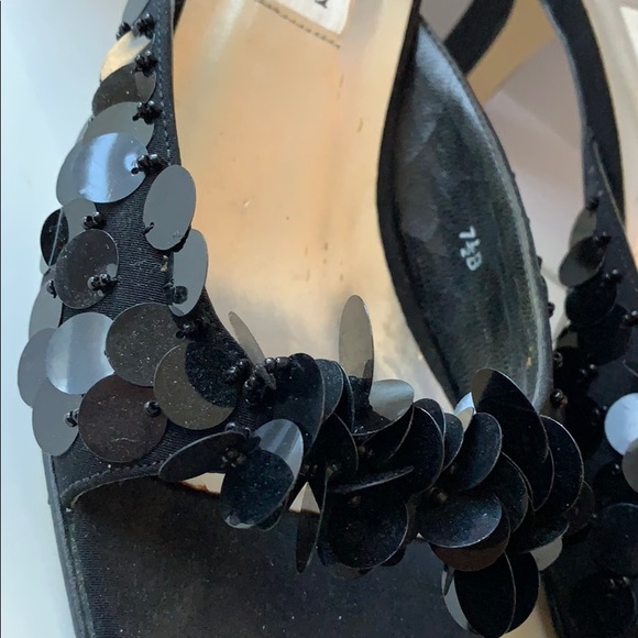 Caparros evening shoe/black sequins/kitten heels - Picture 3 of 12